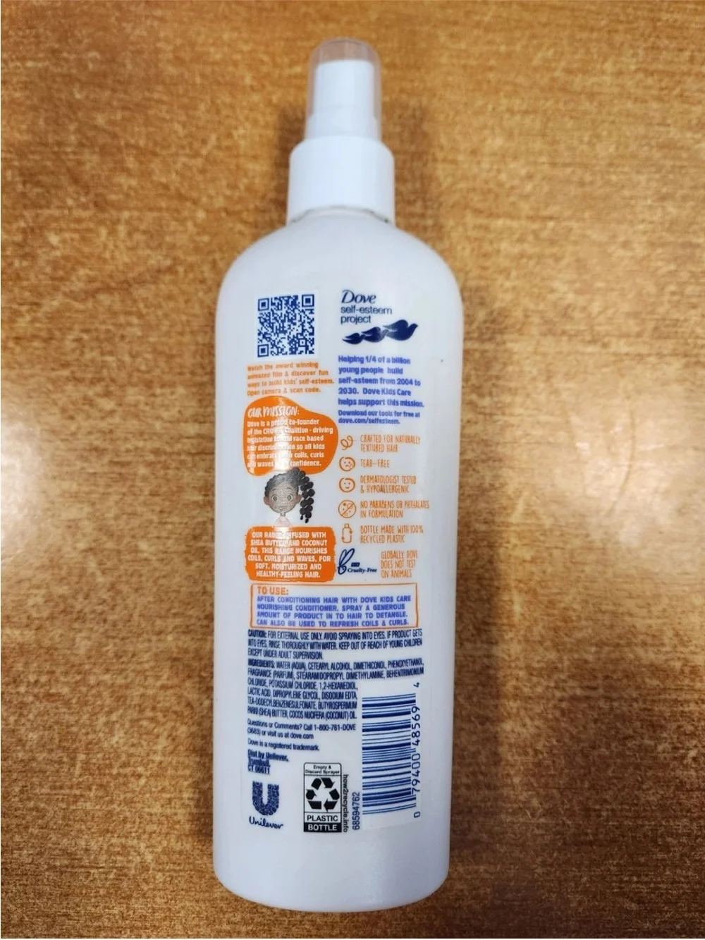 DOVE 2-in-1 Detangler & Refresher Spray for Kids